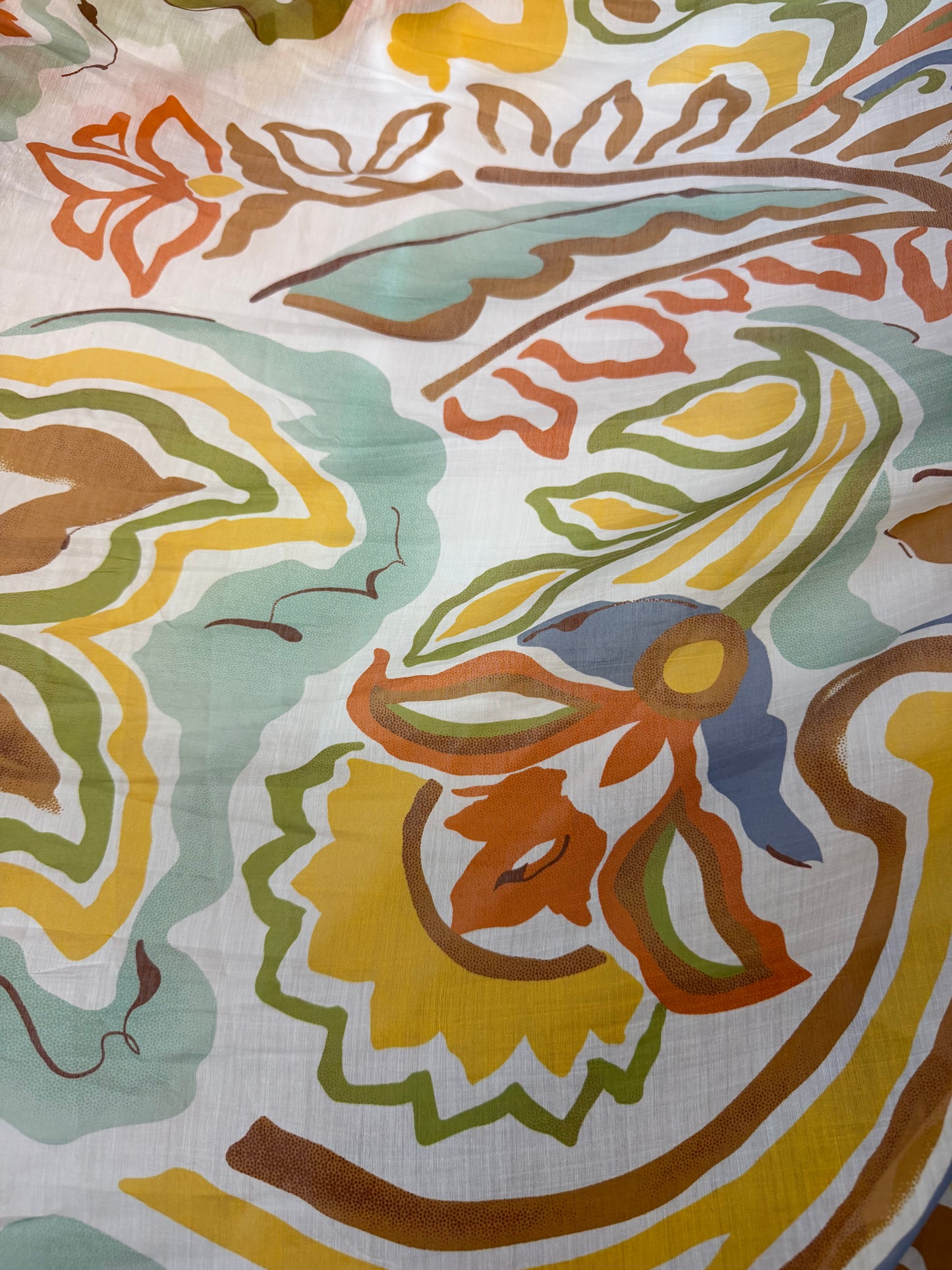 Printed Cotton Voile - Jumbo Abstract Paisley