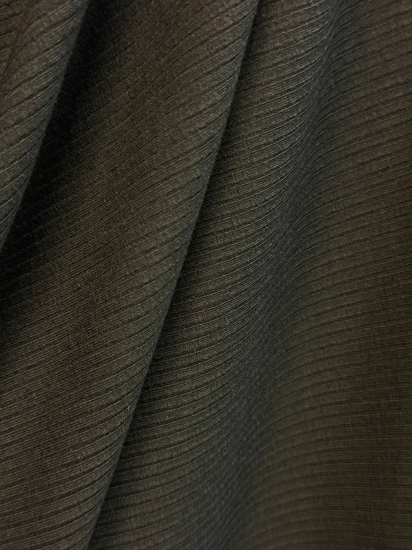 Ribbed Poly Knit - Jet Black