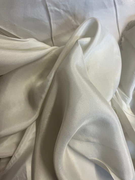 100% Silk Habotai Lining - Off-White