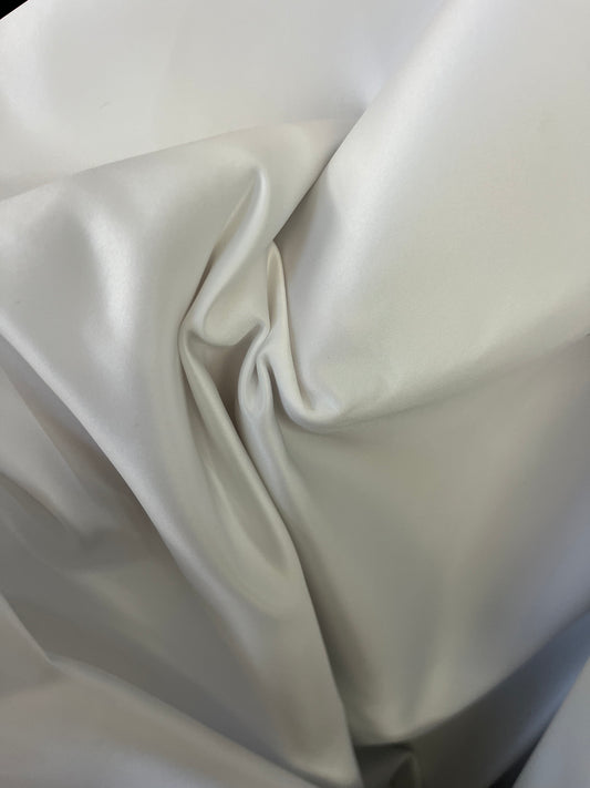 Italian Poly Sateen - Bridal White