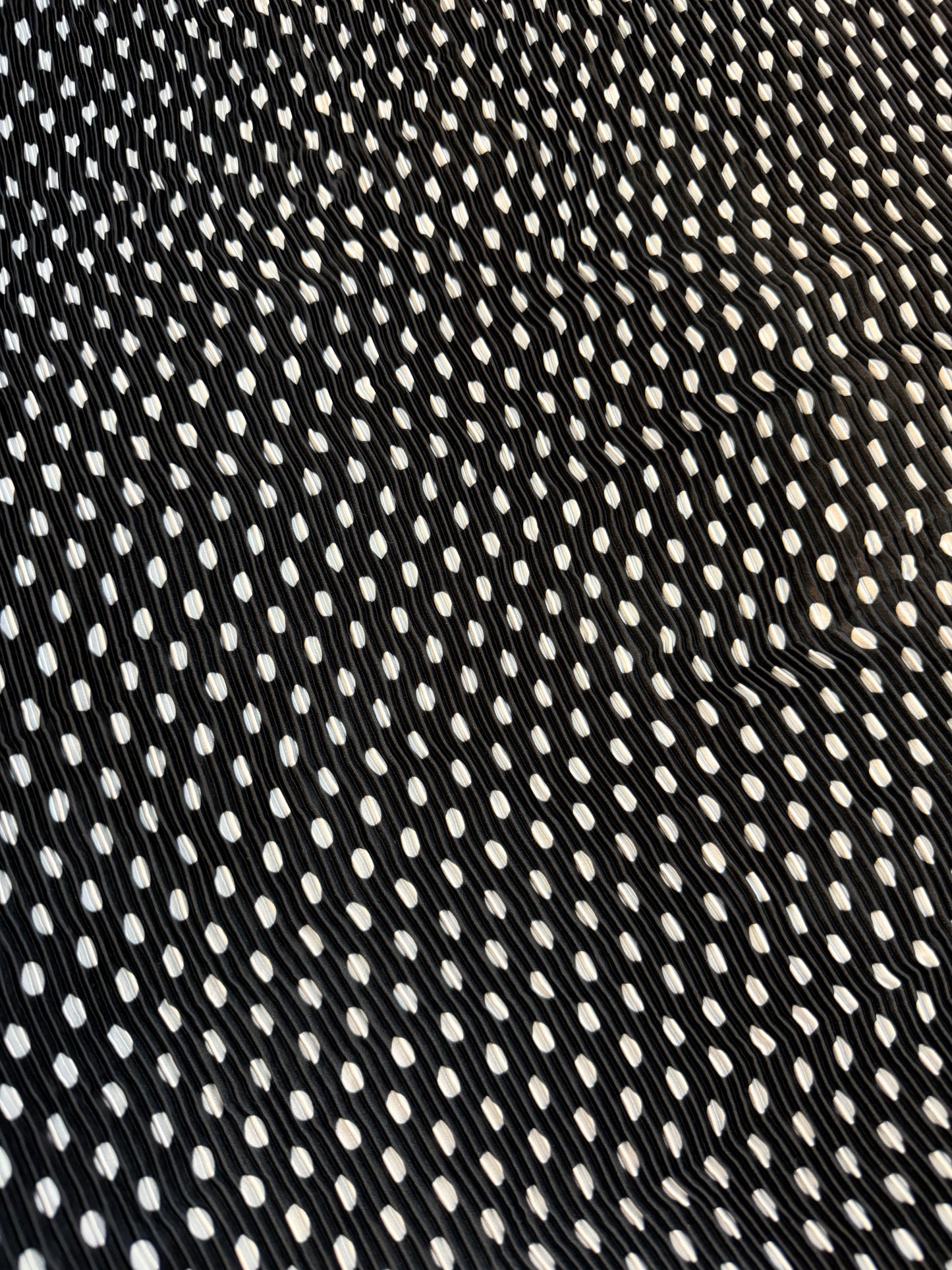 Micro Pleated Poly - Mini Polka Dot