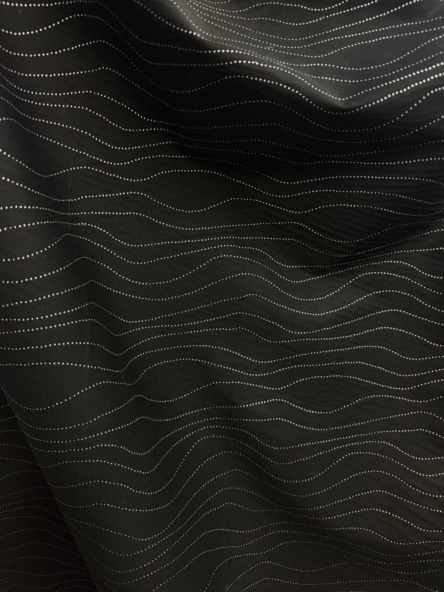 Embellished Cotton Twill - Black & Silver