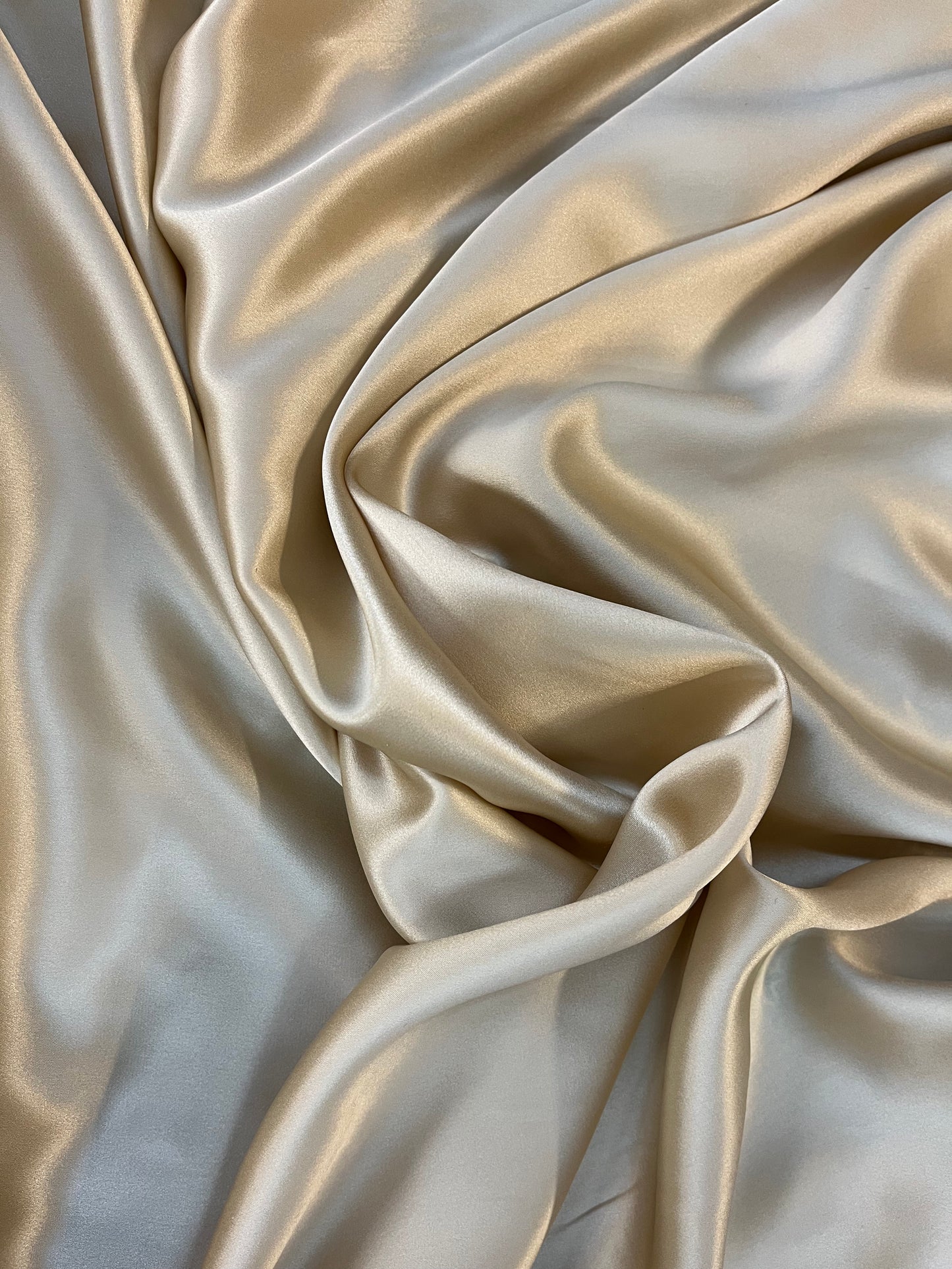 Silk Charmeuse Wide - Stone Beige - 19mm Designer