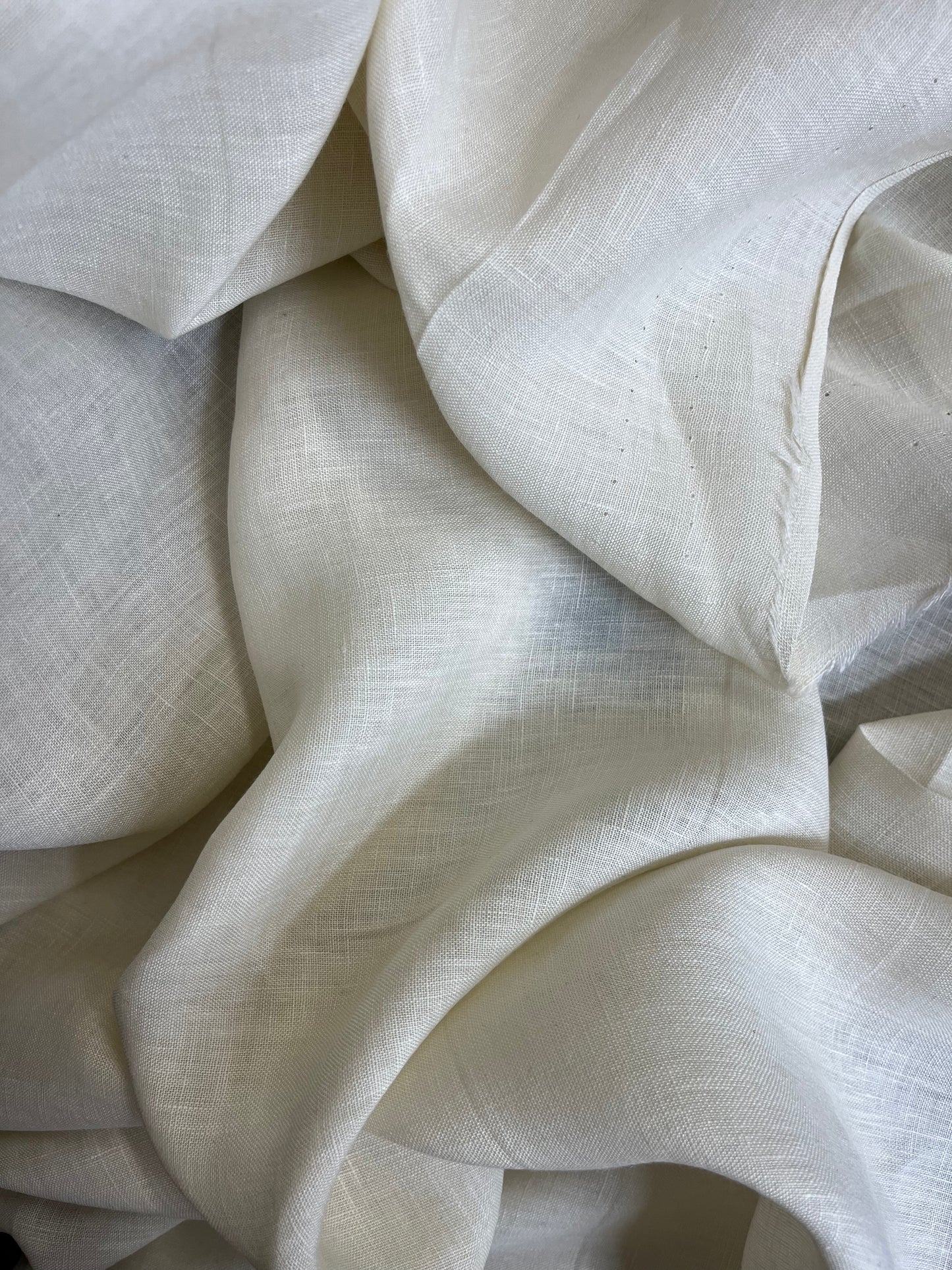 Lightweight Linen - Vanilla Off-White