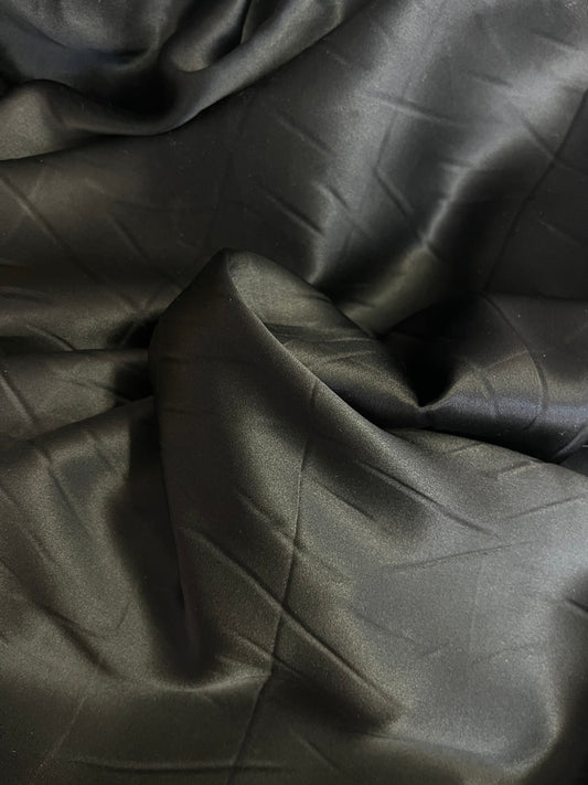 Silk Charmeuse - Deep Navy - 19mm Designer
