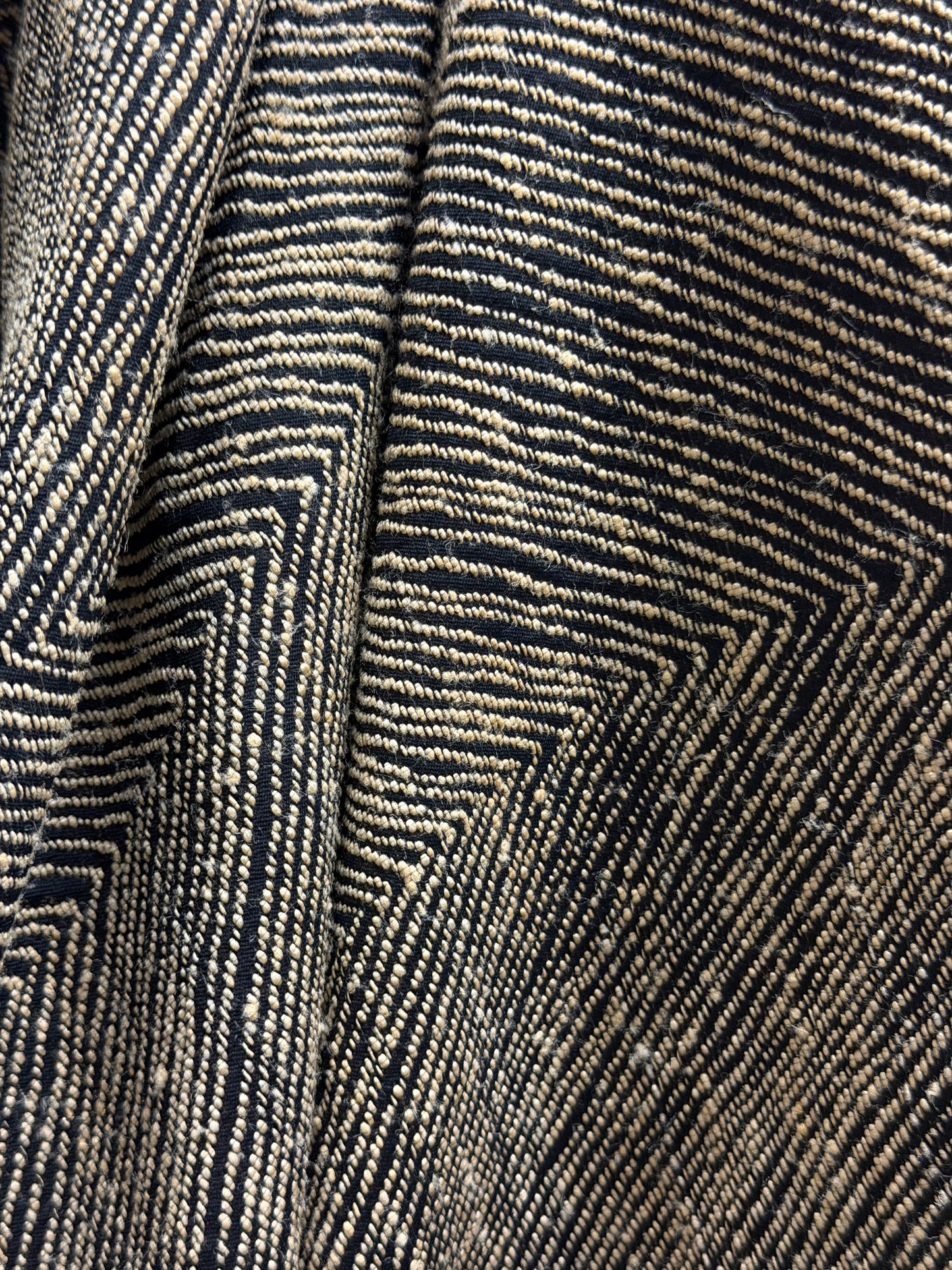 Heritage Label - Textured Italian Poly Wool Gaberdine - Yellow & Black