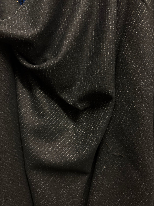 Heritage Label - Italian Melton Twill Wool - Black & White