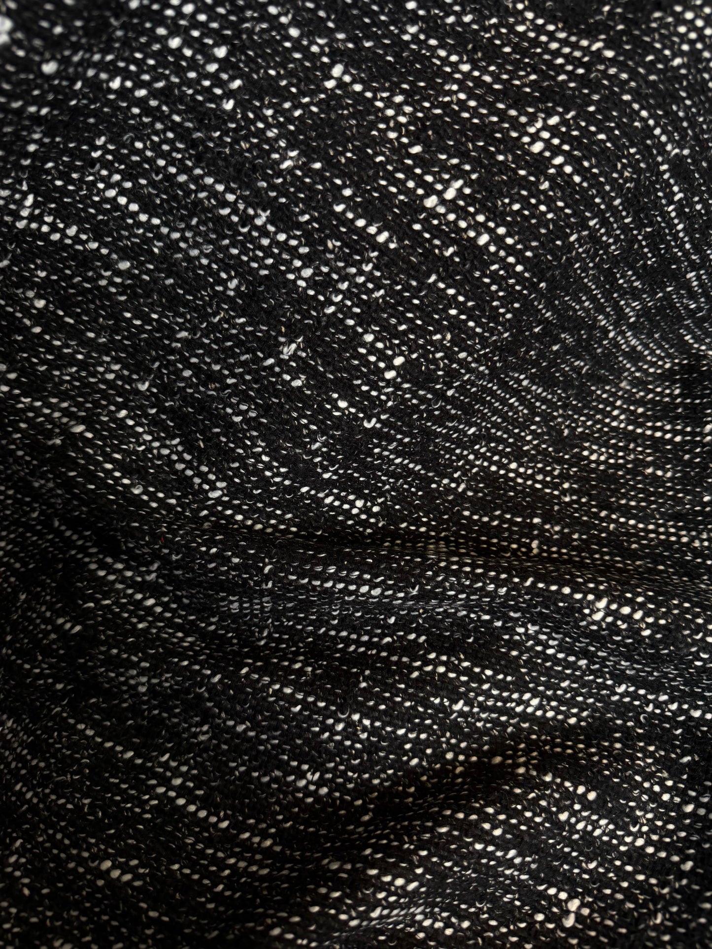 Heritage Label - Italian Wool Blend Boucle - Black & White