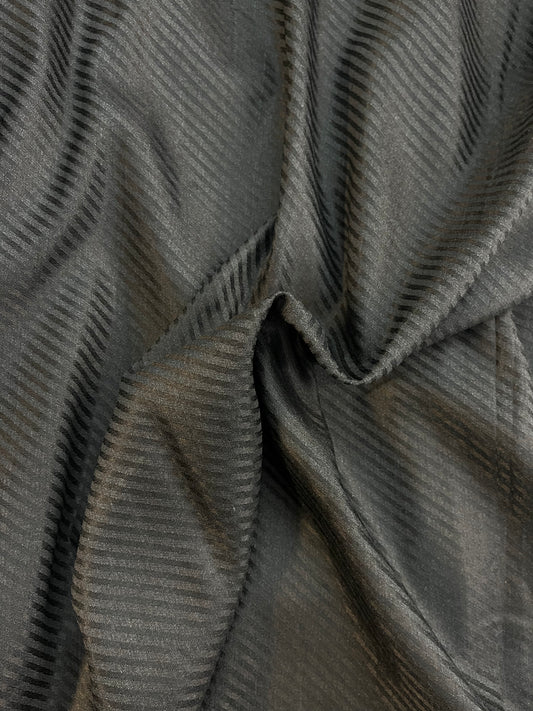 Silk Suiting - Diagonal Twill - Black