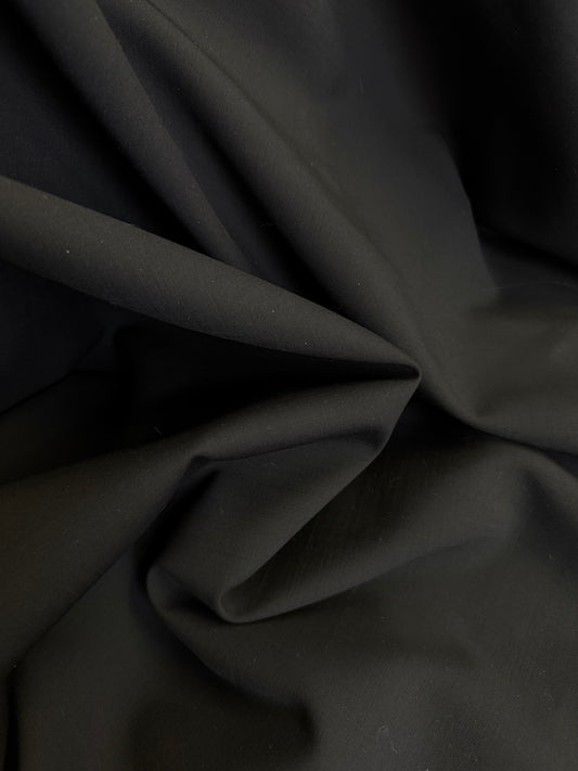Double Face Wool Suiting - Jet Black