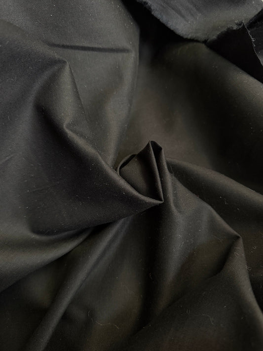 Cotton Medium Weight Broadcloth - Jet Black