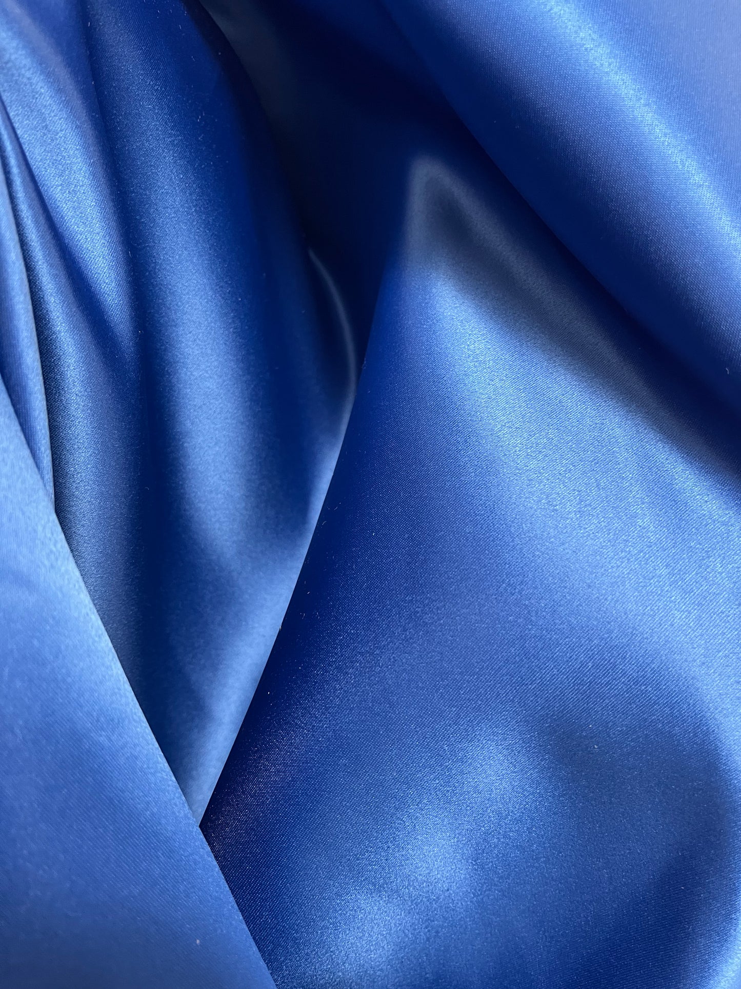 Italian Poly Sateen - Prussian Blue