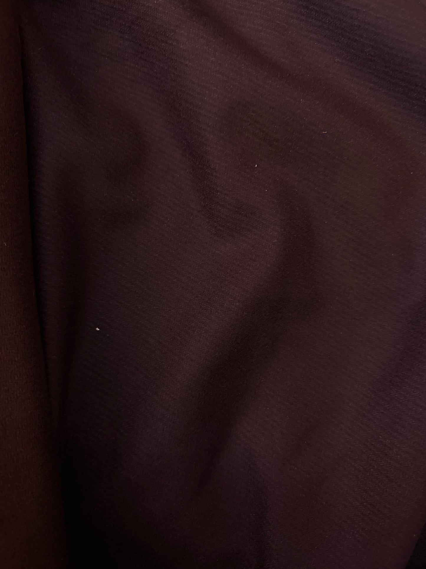 Heritage Label - Italian Melton Twill Wool - Burgundy