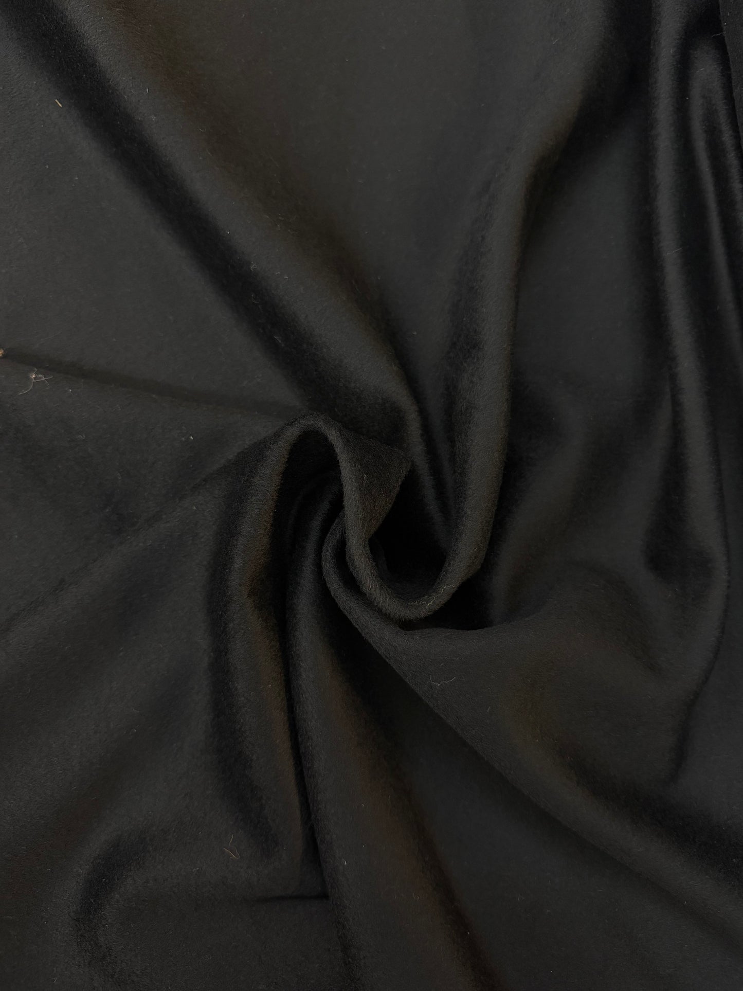 Heritage Italian Melton Wool - Lux Black