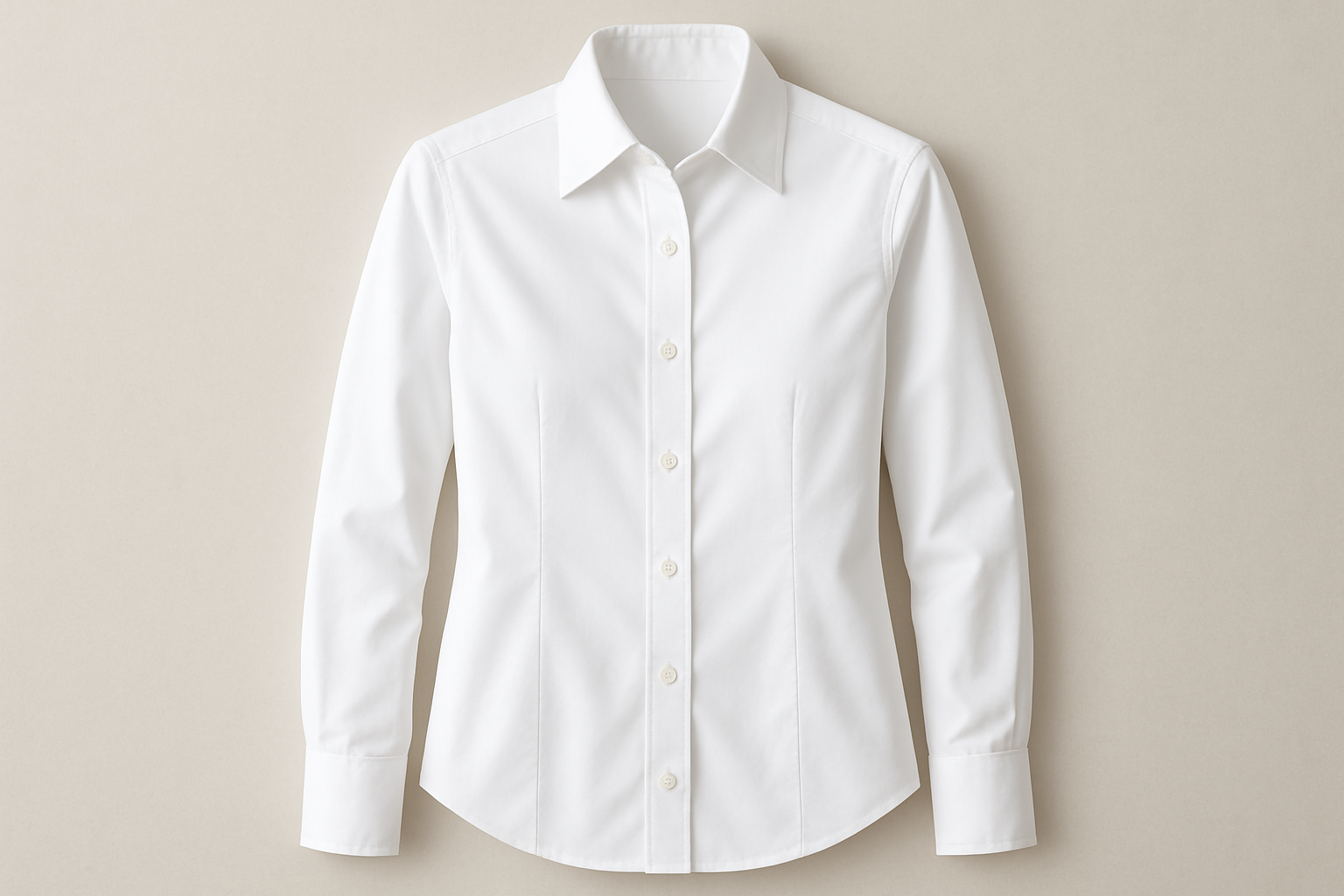 a classic detailed shiert with Italian Stretch Cotton Shirting - Bright White