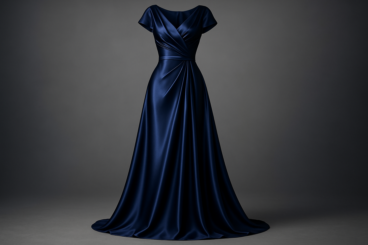 a fancy dress for Poly Satin - Deep Navy