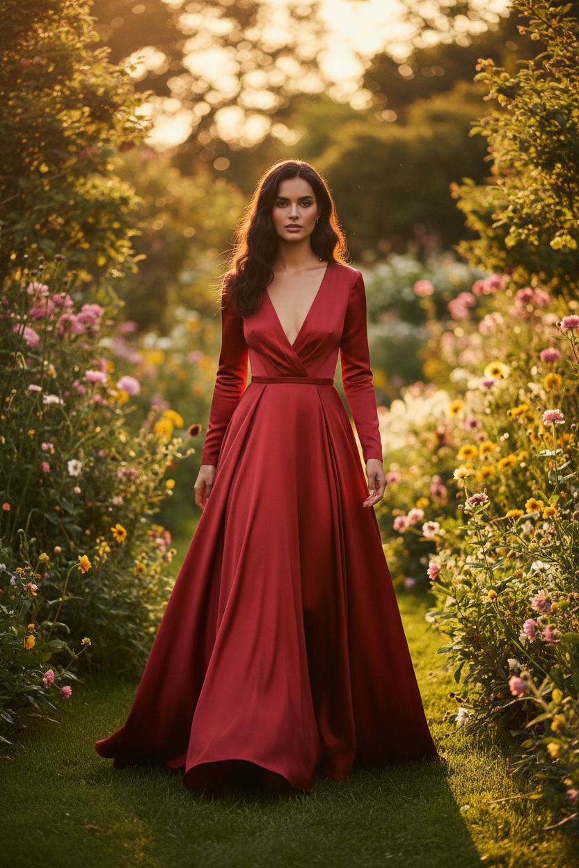 Silk Crepe de Chine - Scarlett Red