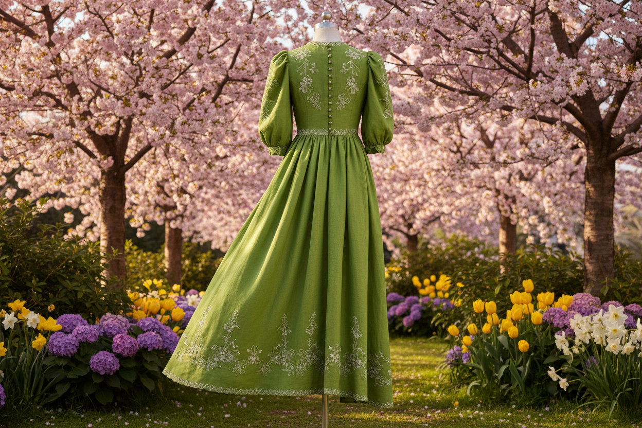 Linen - Chartreuse Green