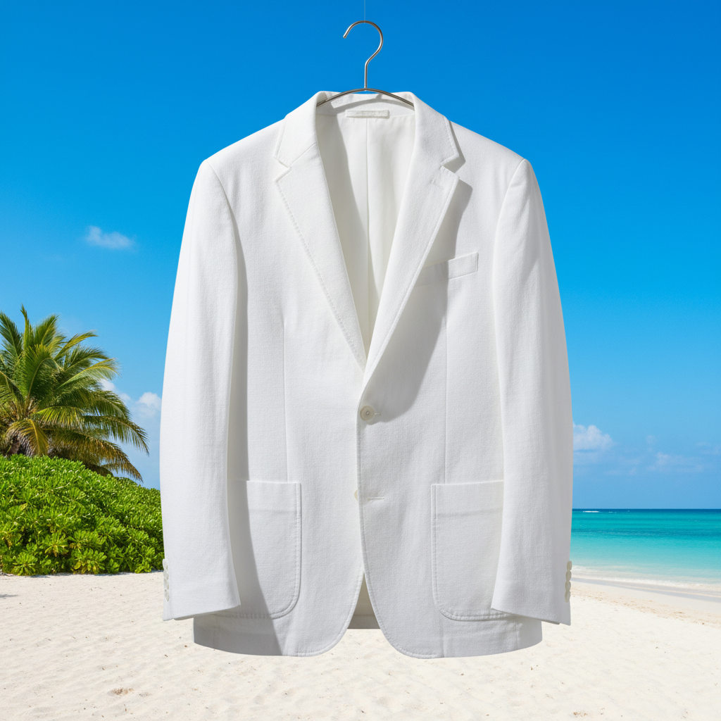 Midweight Cotton Cambridge Oxford Cloth - White