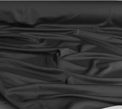Italian Double-Knit Fine Twill - Jet Black