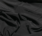 Wide Silk Crepe De Chine - Jet Black