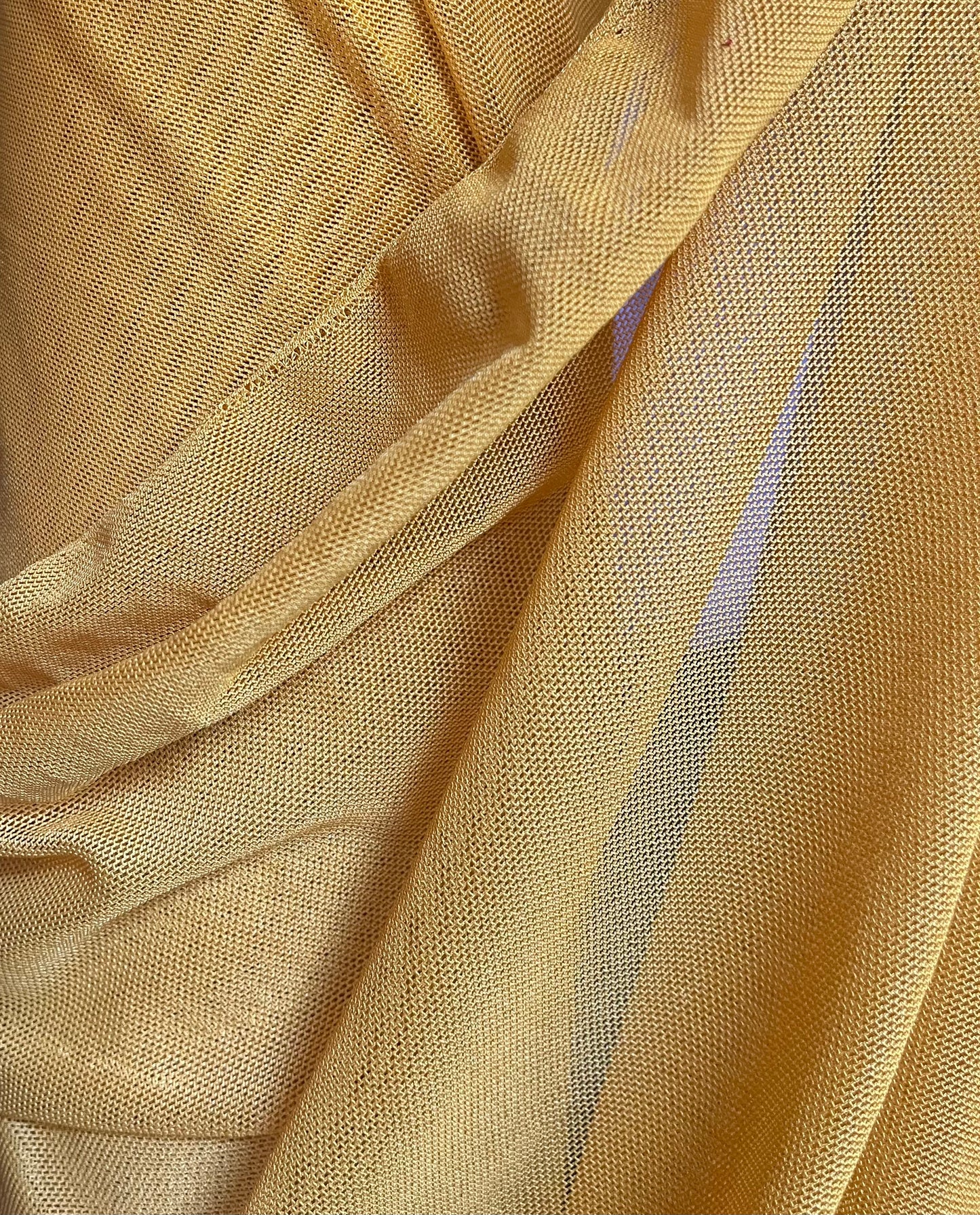 Poly Stretch Mesh - Mustard Yellow