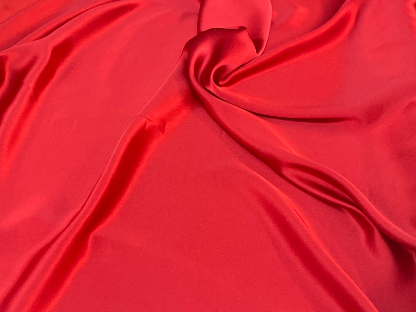 Silk Charmeuse -True Red