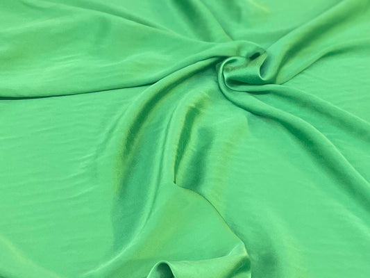 Stretch Silk Charmeuse - Rich Green