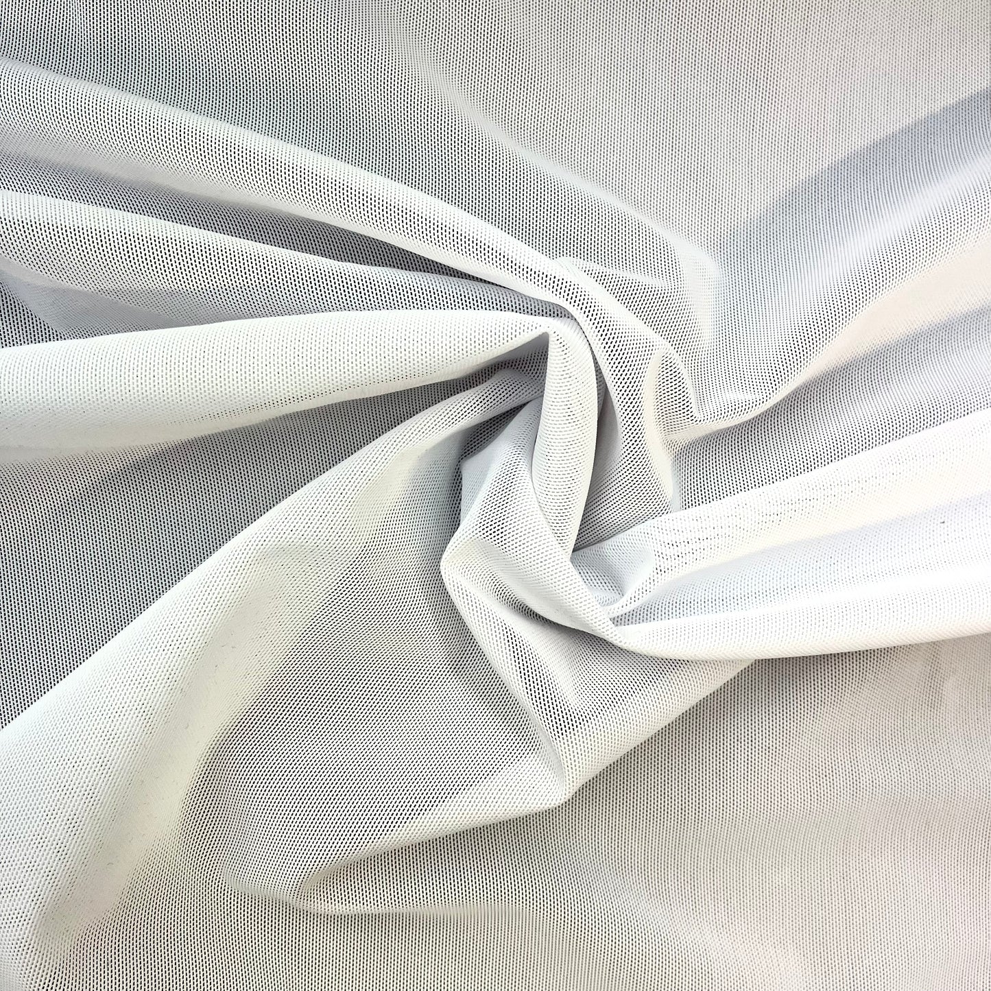 Lightweight Stretch Mesh - White