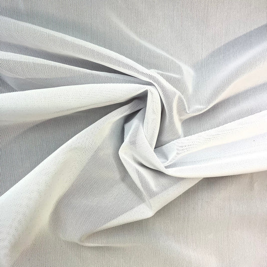 Lightweight Stretch Mesh - White