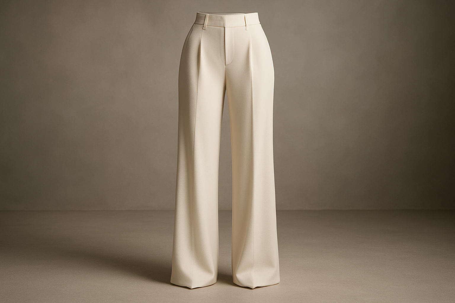 lovely pants with Double Knit Rayon- Off White fancy look