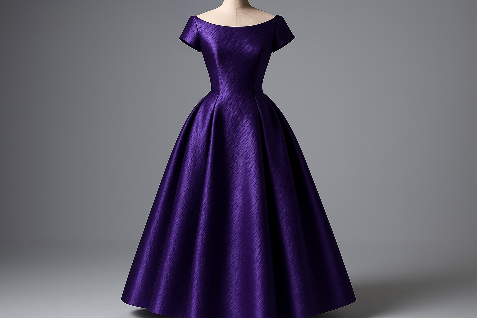royal purple zibeline dress
