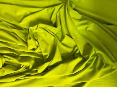 Chartreuse Green Stretch Rayon Jersey