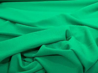 Italian Textured Wool Crepe- Green