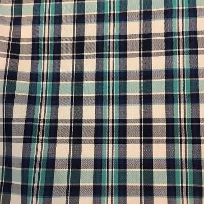 Japanese Off-White, Green, Navy Plaid Cotton