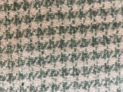 Wool Blend Houndstooth - Pink / Gray