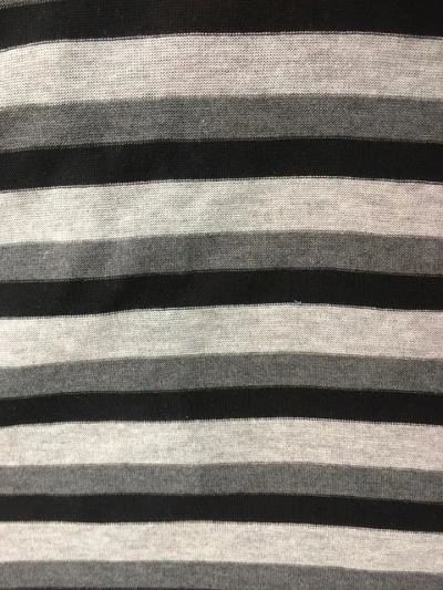 Stripe Poly Jersey - Gray / Dark Gray / Black