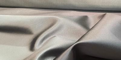 Iridescent Italian Wide Silk Blend Taffeta- Gray