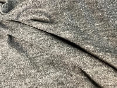 Italian Cotton Textured Jersey - Heather Gray