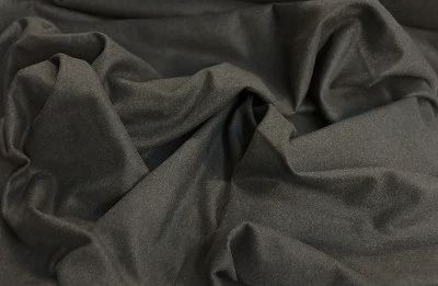 Charcoal Grey Melton Wool