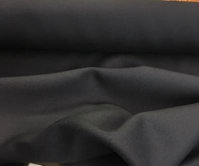 Italian Silk & Wool Twill -Dark Navy