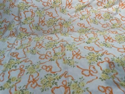 Flannel Cotton Print - Off White / Yellow / Orange