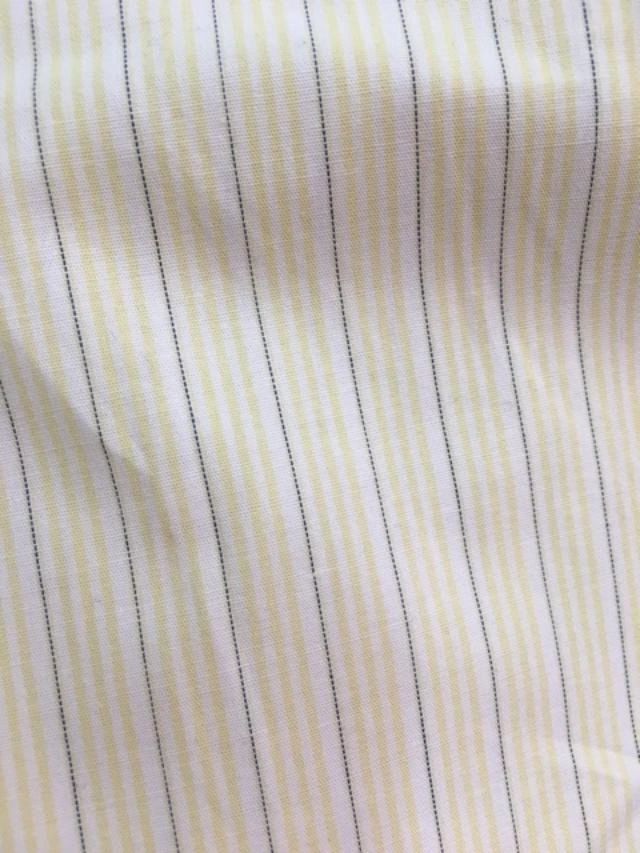 Stripe cotton- White/Yellow/Black