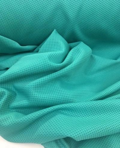 Textured Jersey Poly - Lagoon Green