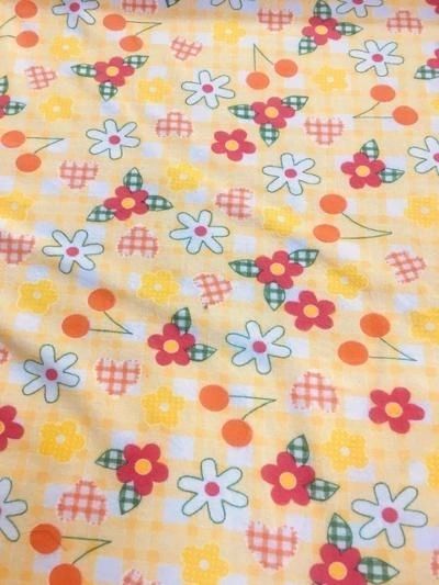 Flannel Cotton Print - Yellow / Orange / Green