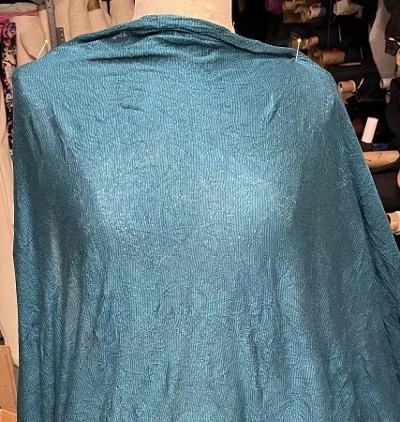 Poly Textured Jersey - Turquoise