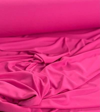 Poly Matte Jersey- Neon Pink