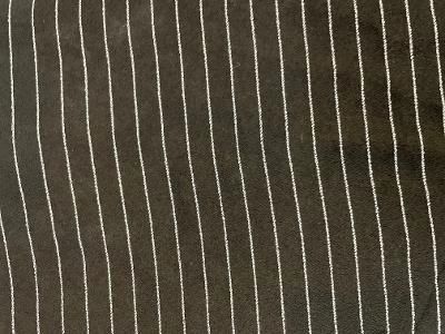 Soft Rayon Georgette Stripe - Black / white