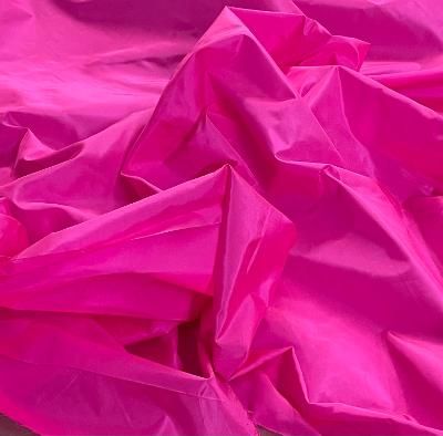 Wide Silk Taffeta - Neon Pink