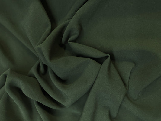 Stretch Poly Rayon Suiting - Dark Olive Green